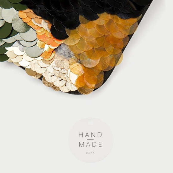 (Last one)ZARA Sequined belt bag clutch - Picture 4 of 8